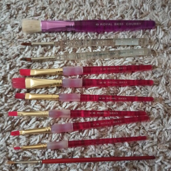 NEW lot of 10 Royal & Langnickel paint brushes - Picture 1 of 2